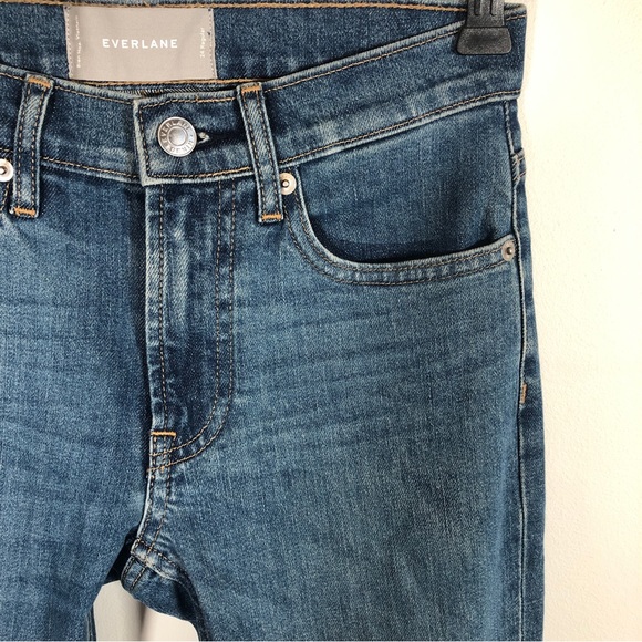 Everlane The Mid-Rise Skinny Jeans Women's Size 24 Medium Blue Stretch Denim - Picture 10 of 16